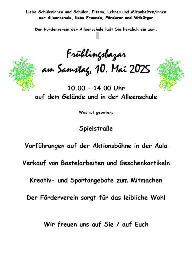 Einladung zum Frühlingsfest Bild